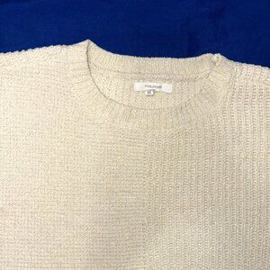 Maurices Textured Knit Sweater – Ivory Cream – Size M – Cozy Minimalist Pullover